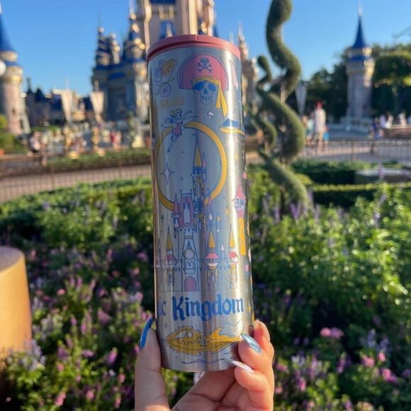 WDW 50th Anniversary Magic Kingdom Starbucks Tumbler - Picture 1 of 8